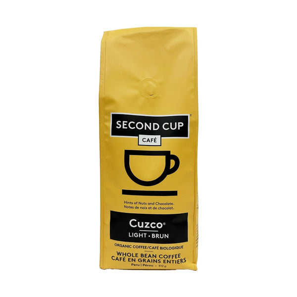 Second Cup Cuzco RFA Organic Whole Bean Coffee, 312 g