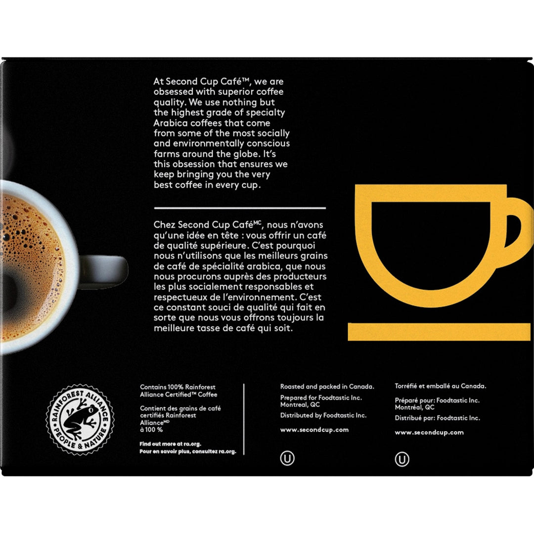 Second Cup Espresso Dark Roast Single Serve Coffee 24 Pack