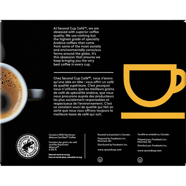 Second Cup Espresso Dark Roast Single Serve Coffee 24 Pack