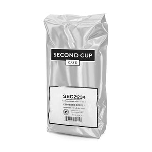 Second Cup Espresso Forte Dark Whole Bean Coffee, 2 lb
