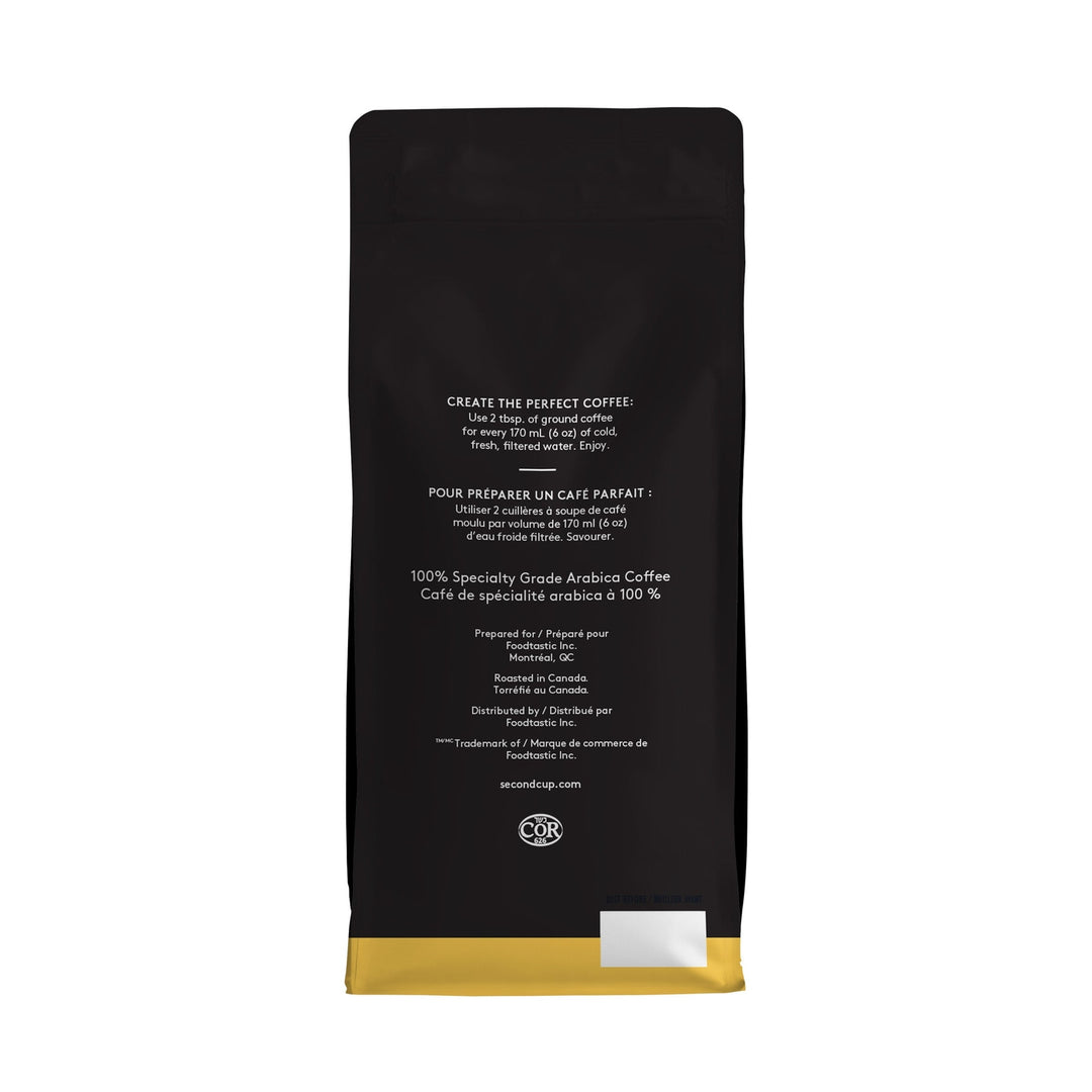 Second Cup Espresso Forte Dark Whole Bean Coffee, 312 g