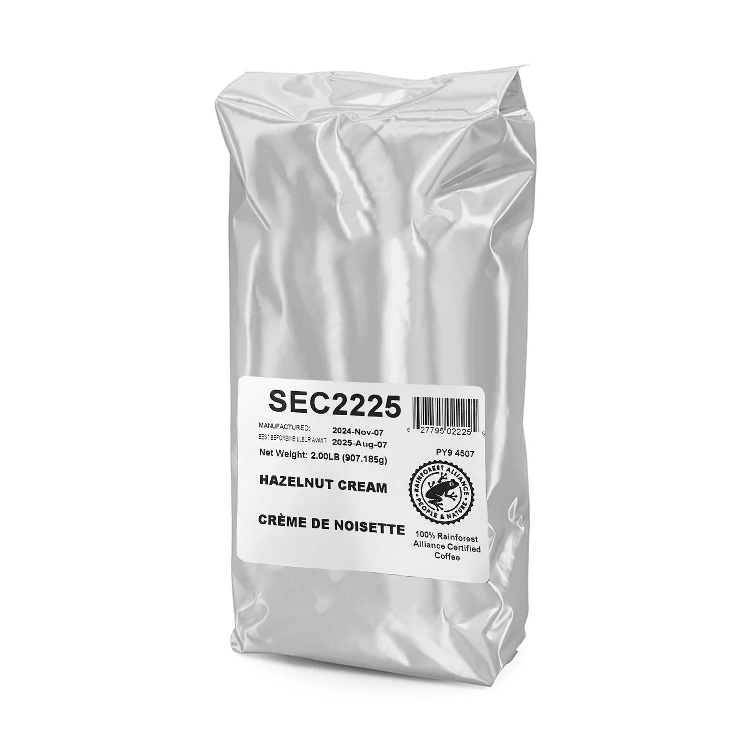 Second Cup Hazelnut Cream Whole Bean Coffee, 2 lb