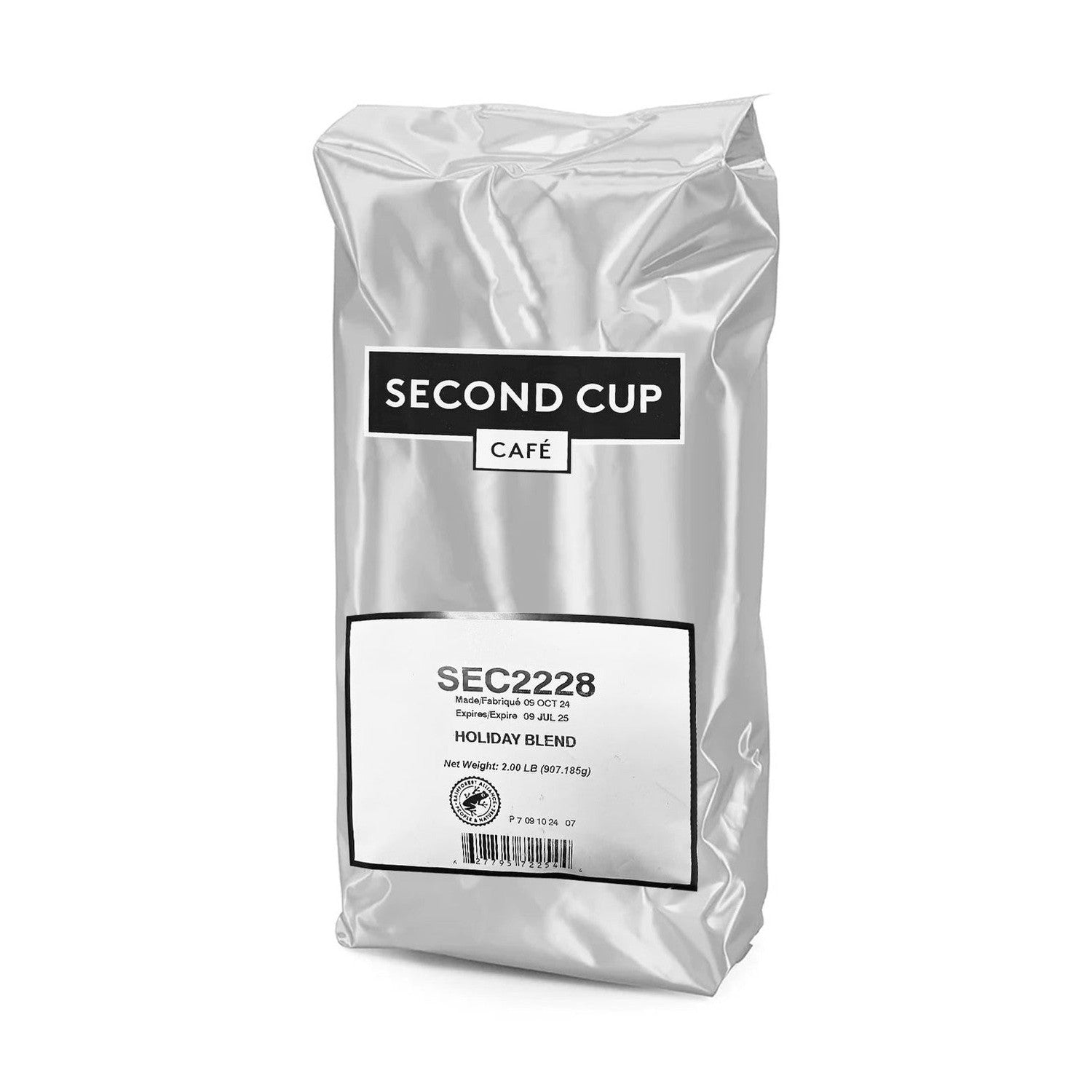 Second Cup Holiday Blend Whole Bean Coffee, 2 lb