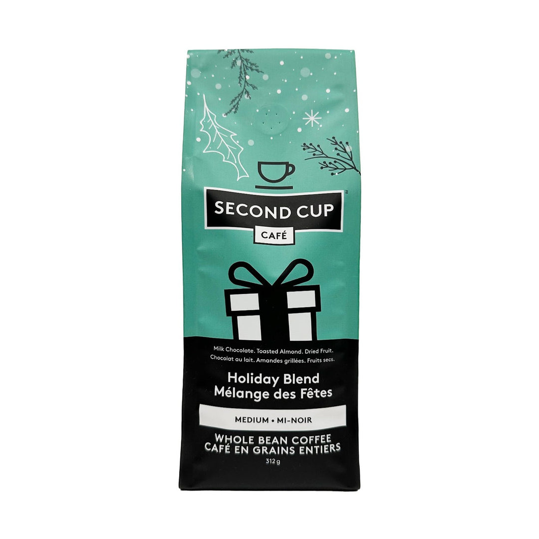 Second Cup Holiday Blend Whole Bean Coffee, 312 g