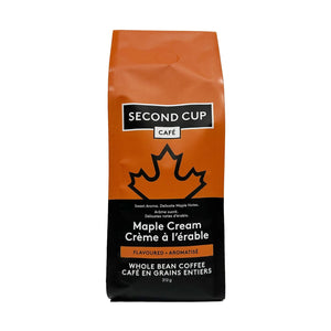 Second Cup Maple Cream Whole Bean Coffee, 312 g