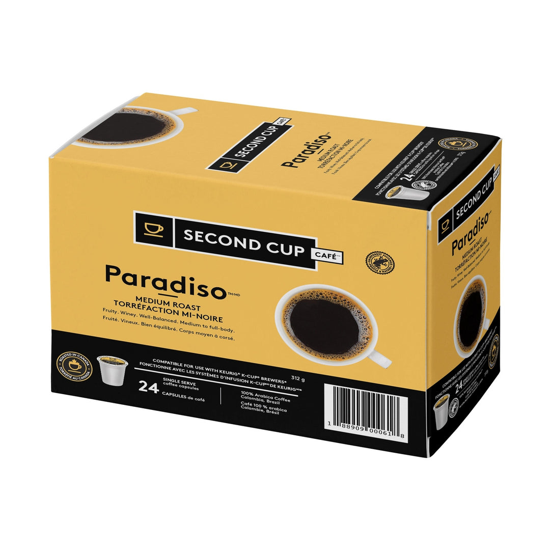 Second Cup Paradiso Medium Roast Single Serve Coffee 24 Pack
