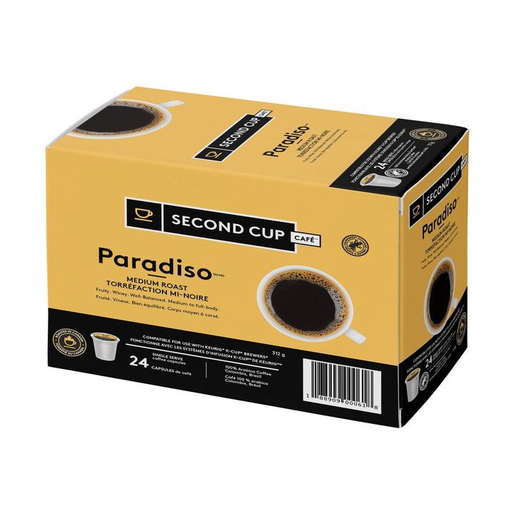 Second Cup Paradiso Medium Roast Single Serve Coffee 24 Pack