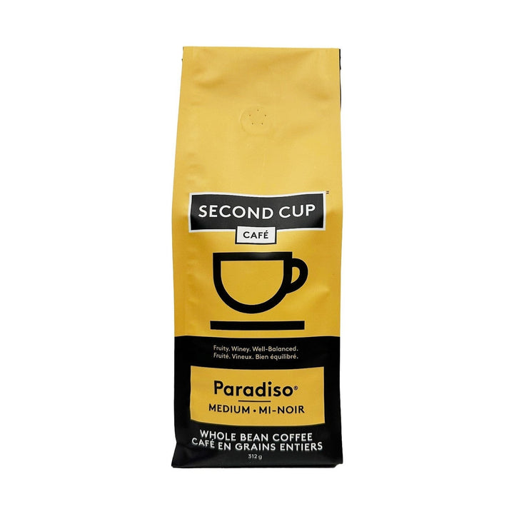 Second Cup Paradiso Medium Whole Bean Coffee, 312 g