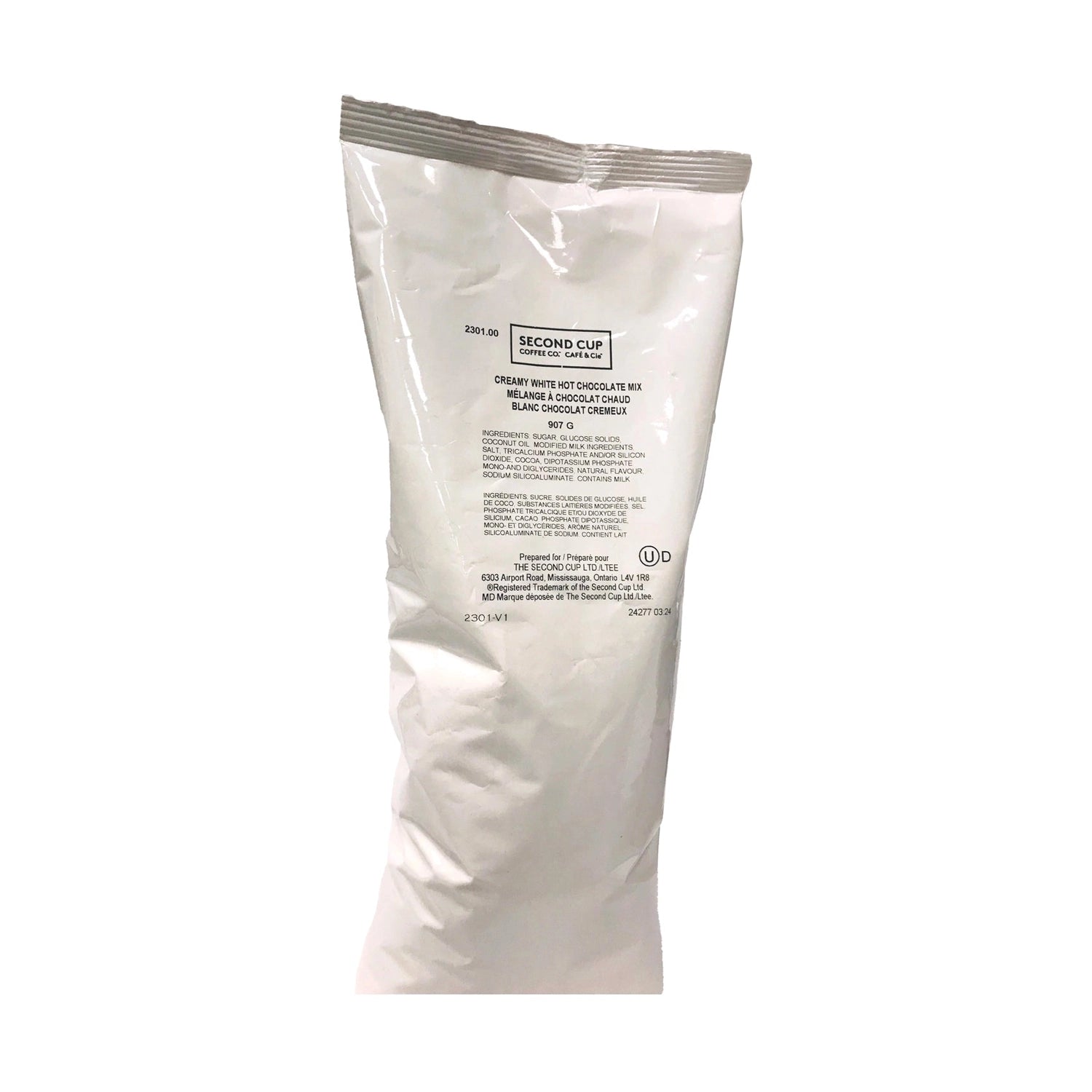 Second Cup White Hot Chocolate Mix, 907g