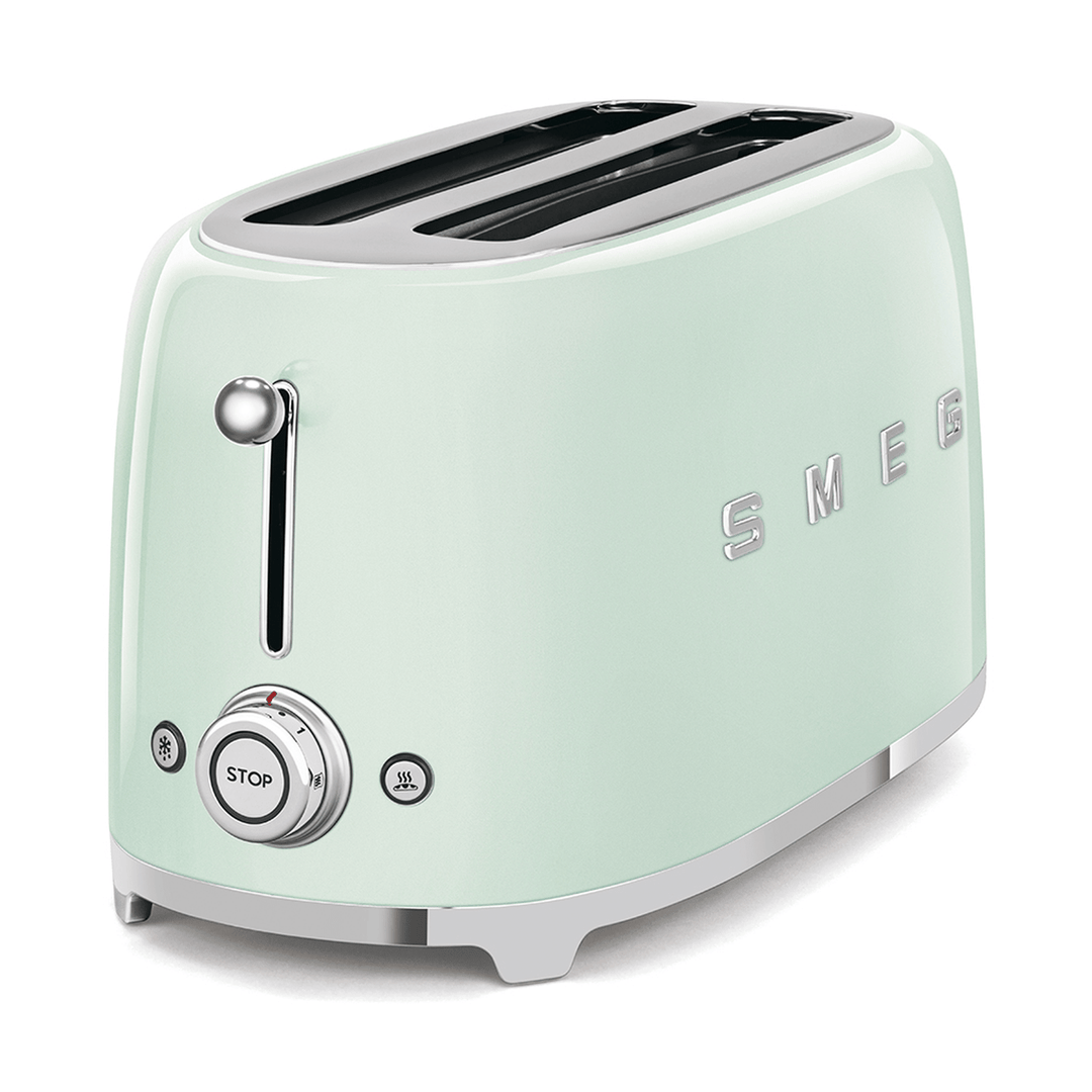 Smeg 4-Slice Toaster, Pastel Green 