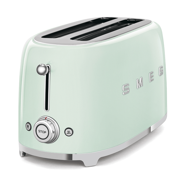 Smeg 4-Slice Toaster, Pastel Green 