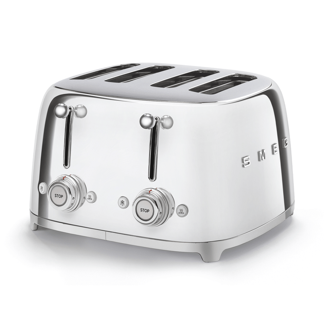 Smeg 4-Slot Toaster, Chrome 