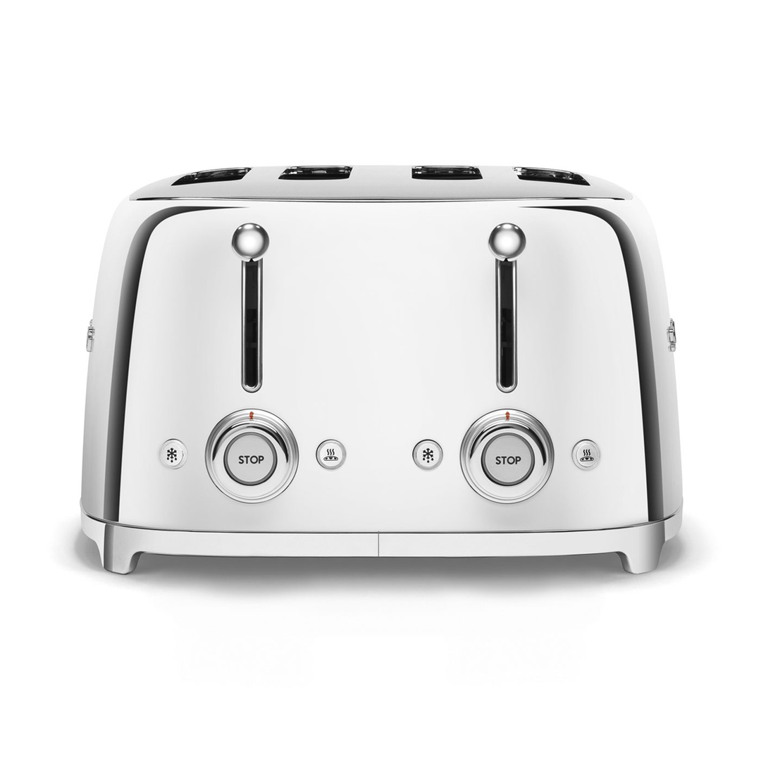 Smeg 4-Slot Toaster, Chrome 