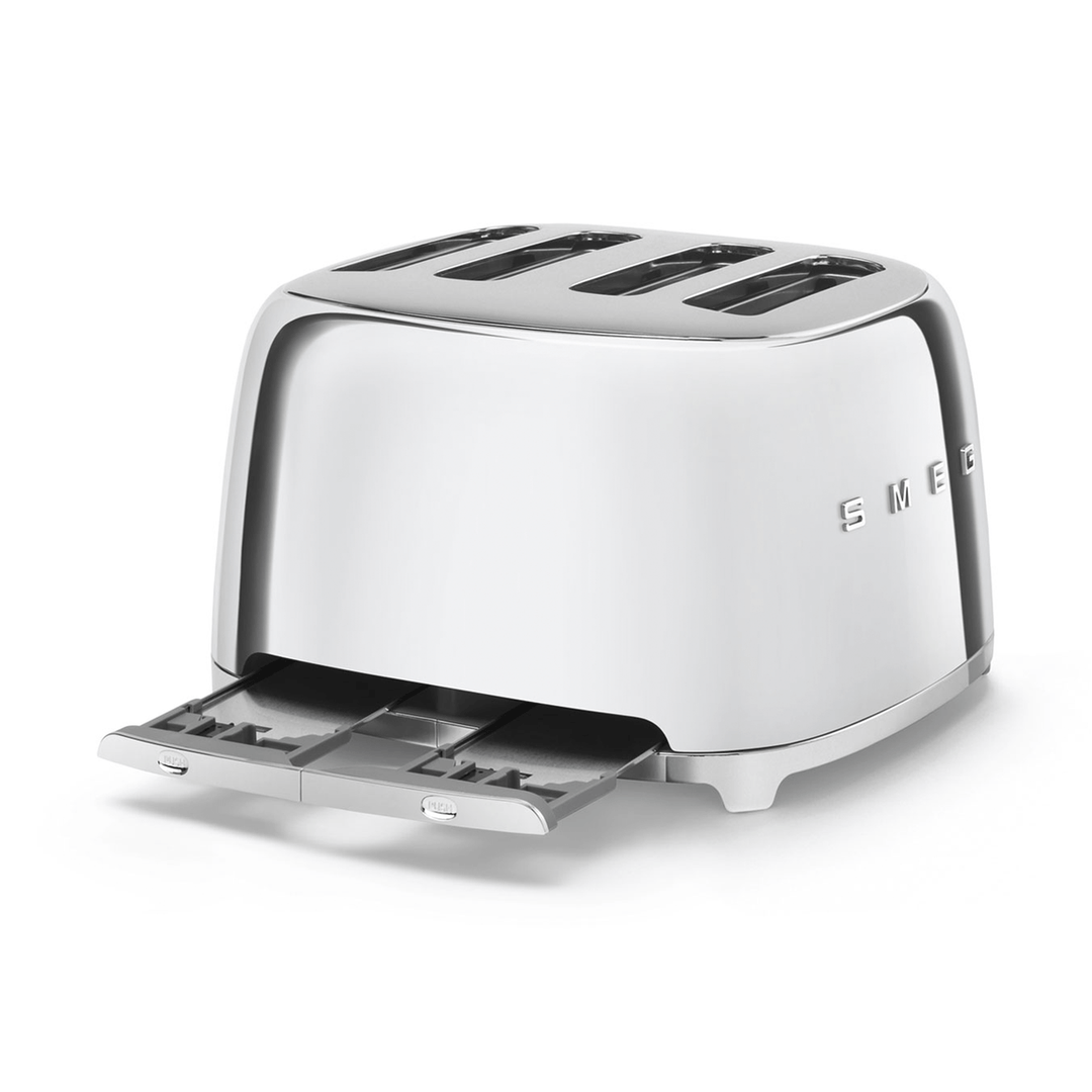 Smeg 4-Slot Toaster, Chrome 