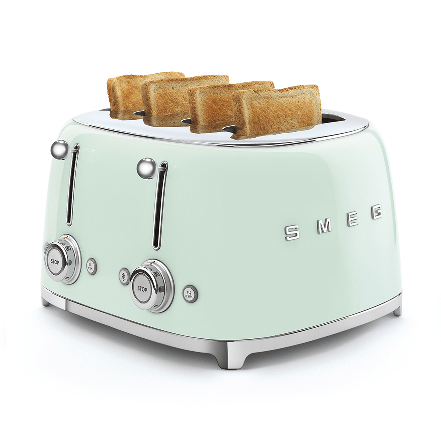Smeg 4-Slot Toaster, Pastel Green #TSF03PGUS