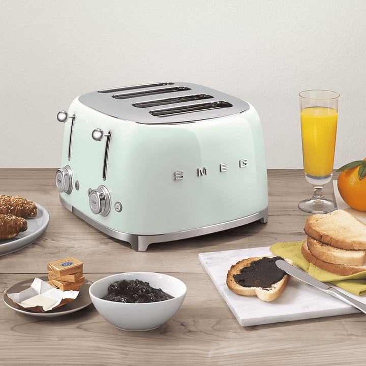 Smeg 4-Slot Toaster, Pastel Green 