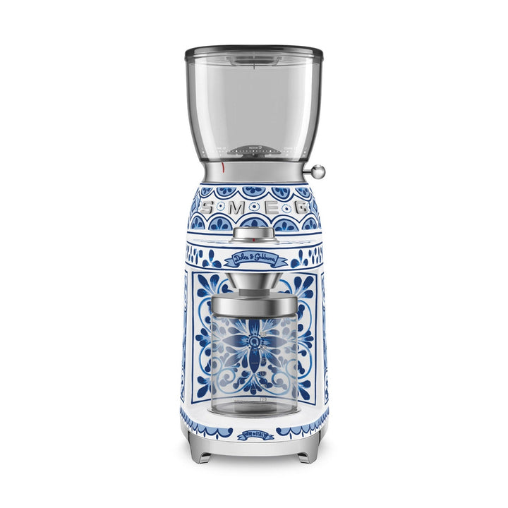 Smeg 50’s Style Dolce&amp;Gabbana Coffee Grinder CGF01, Blu Mediterraneo