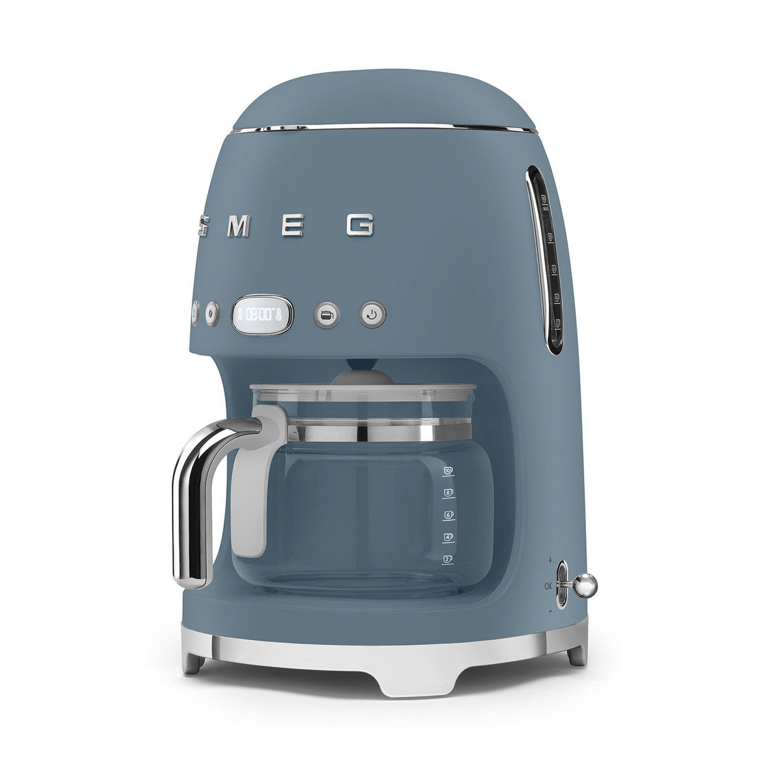 Smeg 50s Style Drip Filter Coffee Machine, Matte Storm Blue #DCF02BMUS