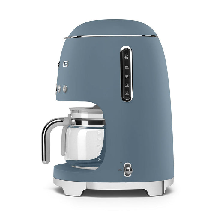 Smeg 50s Style Drip Filter Coffee Machine, Matte Storm Blue 