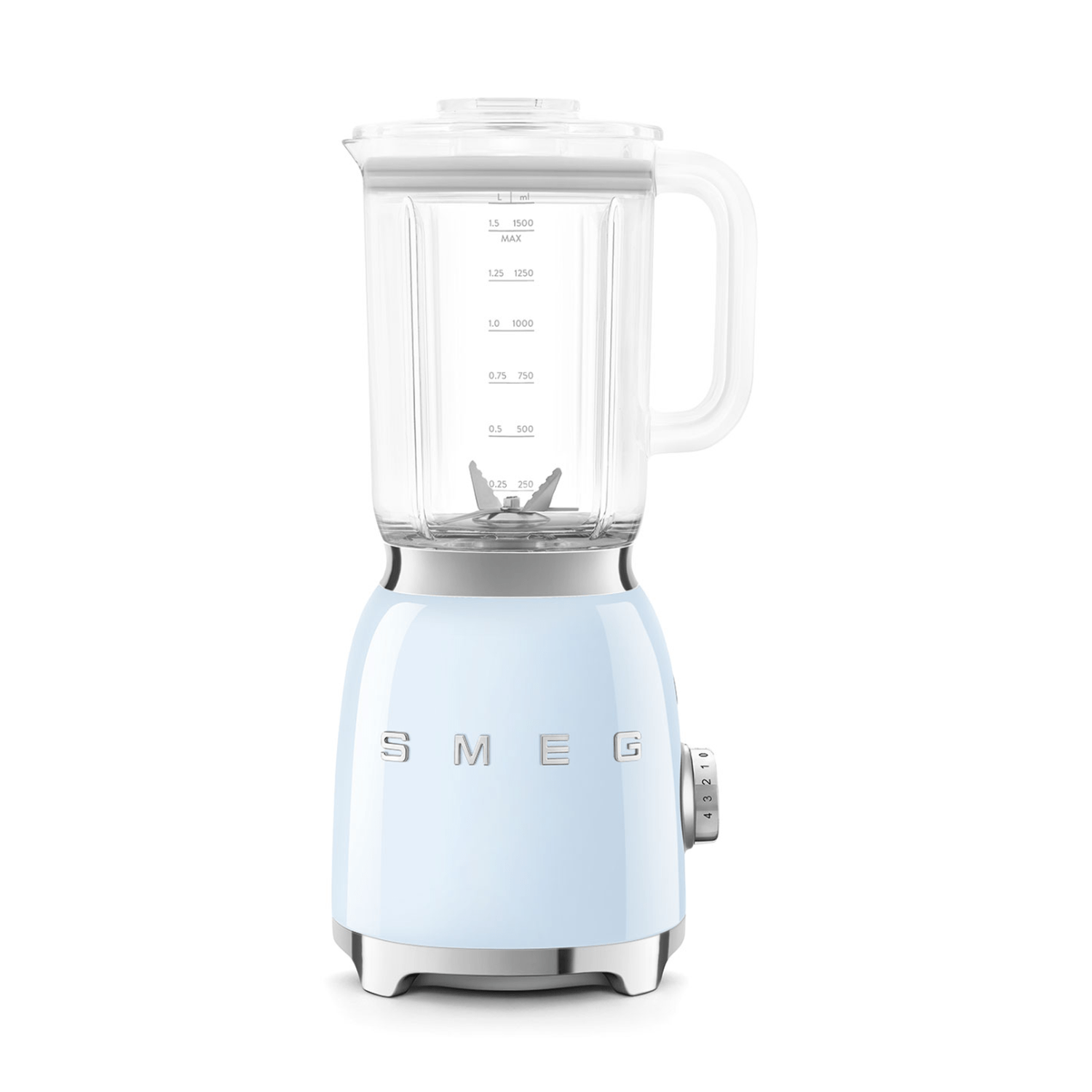 Smeg 50s Style Jar Stand Blender, Pastel Blue #BLF03PBUS