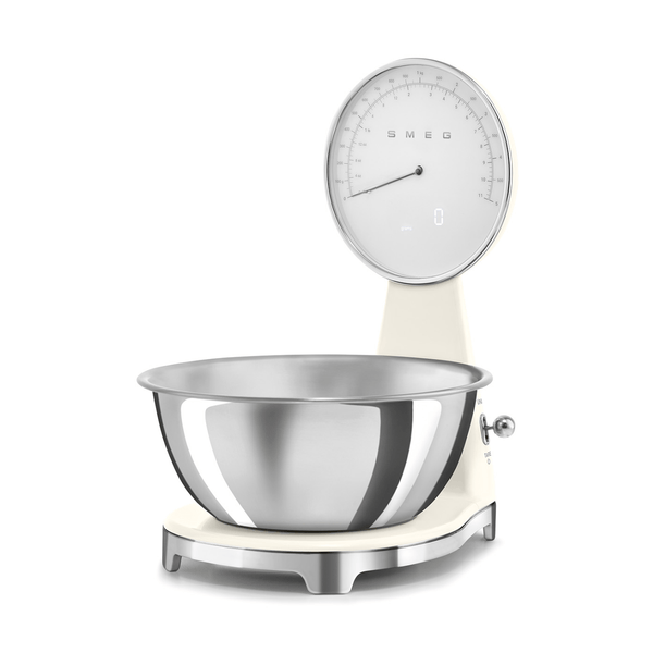 Smeg Analog and Digital Kitchen Scale, Cream #KSF01CRWW