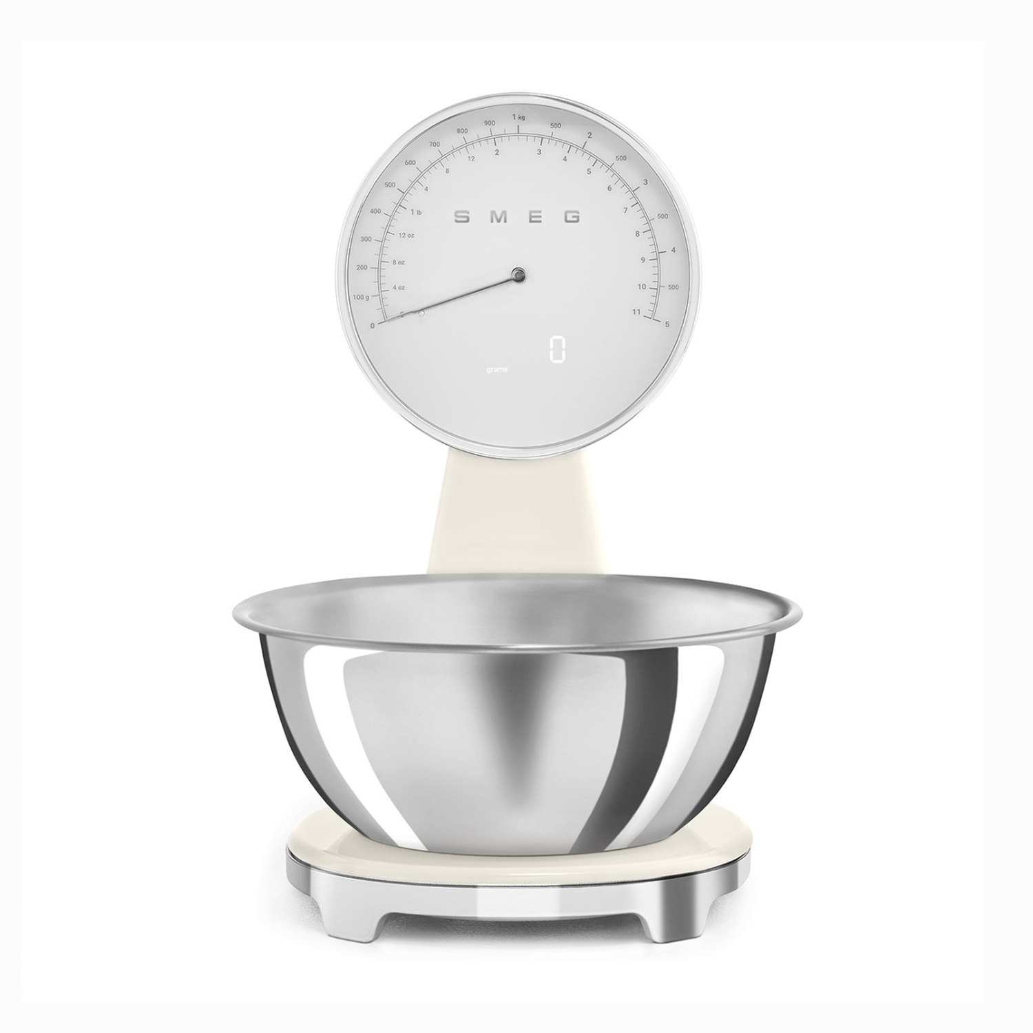 Smeg Analog and Digital Kitchen Scale, Cream #KSF01CRWW