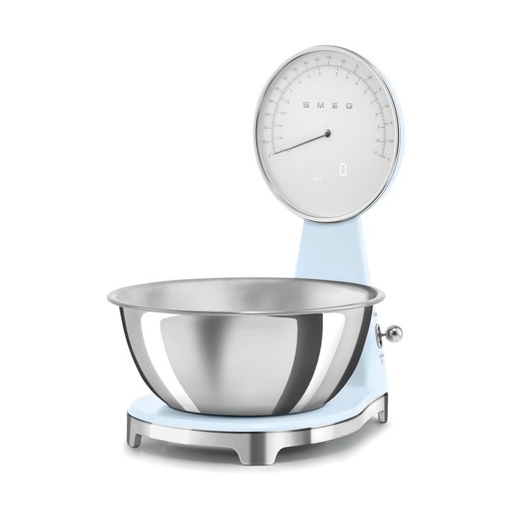 Smeg Analog and Digital Kitchen Scale, Pastel Blue 