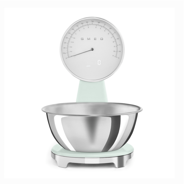 Smeg Analog and Digital Kitchen Scale, Pastel Green 
