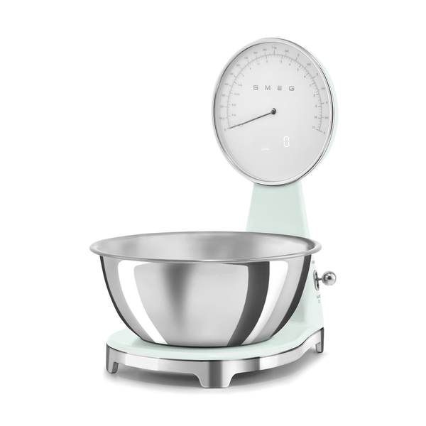 Smeg Analog and Digital Kitchen Scale, Pastel Green #KSF01PGWW