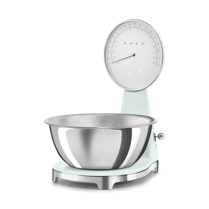 Smeg Analog and Digital Kitchen Scale, Pastel Green 