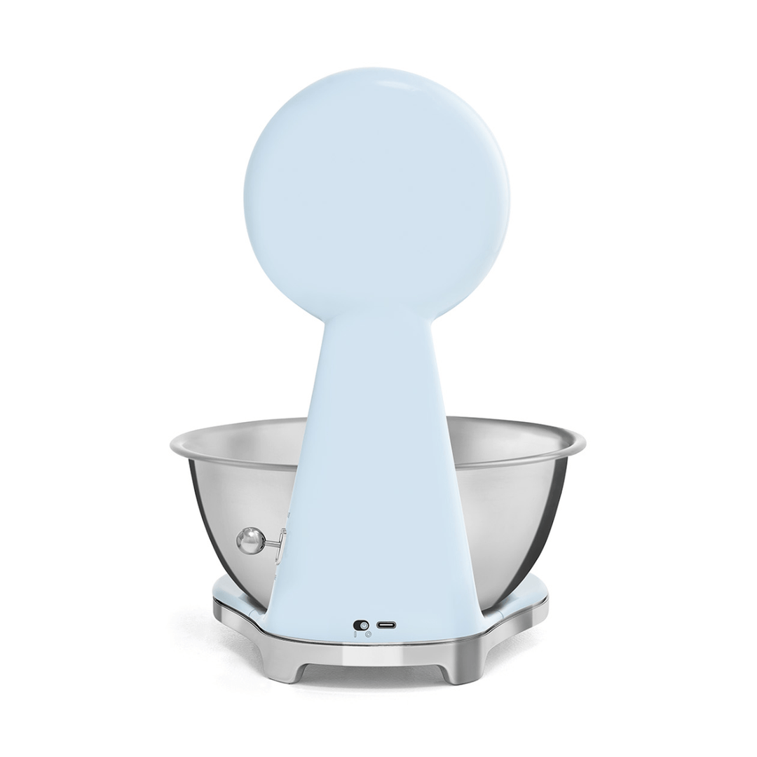 Smeg Analog and Digital Kitchen Scale, Pastel Blue 