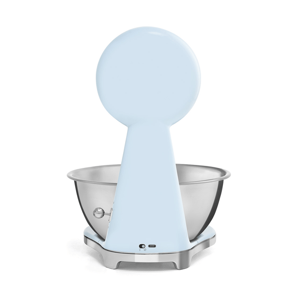 Smeg Analog and Digital Kitchen Scale, Pastel Blue #KSF01PBWW