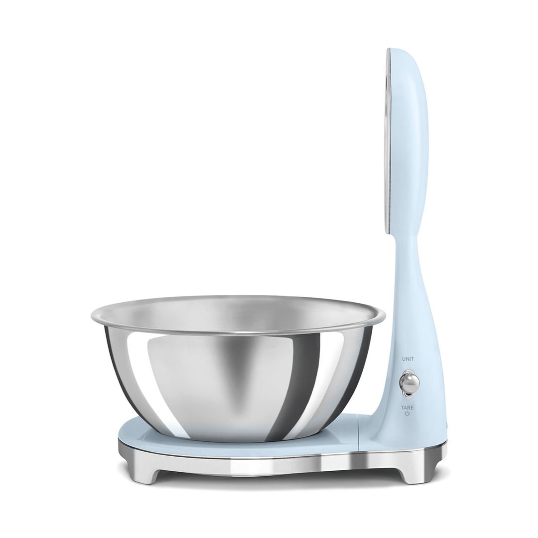 Smeg Analog and Digital Kitchen Scale, Pastel Blue 