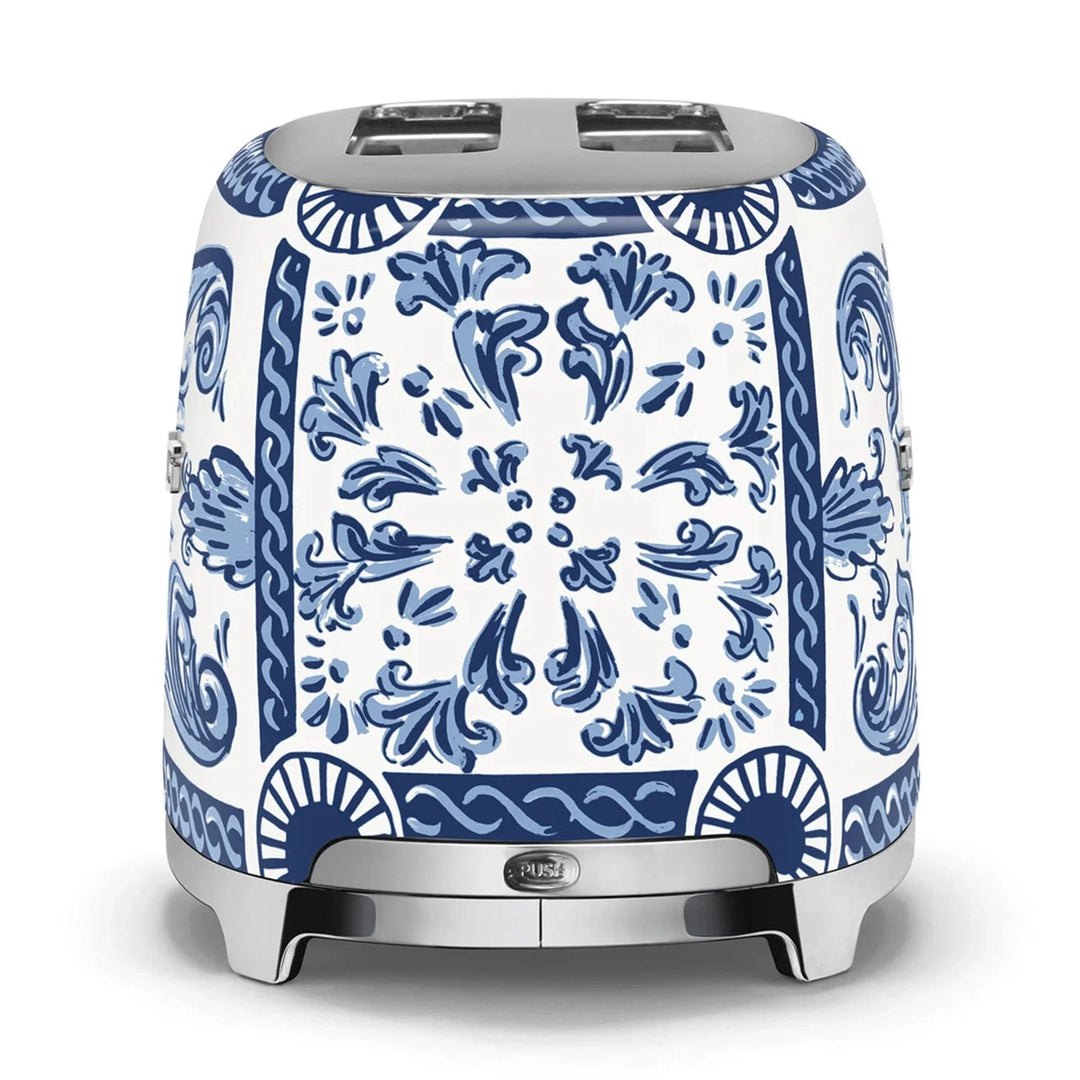 Smeg Dolce&amp;Gabbana 2-Slice Toaster, Blu Mediterraneo 