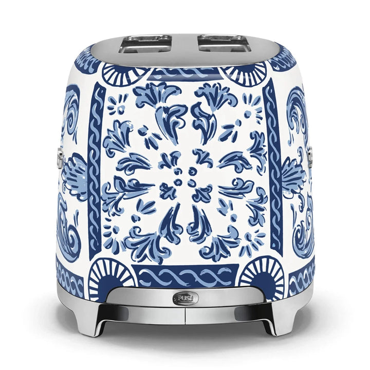 Smeg Dolce&amp;Gabbana 2-Slice Toaster, Blu Mediterraneo 