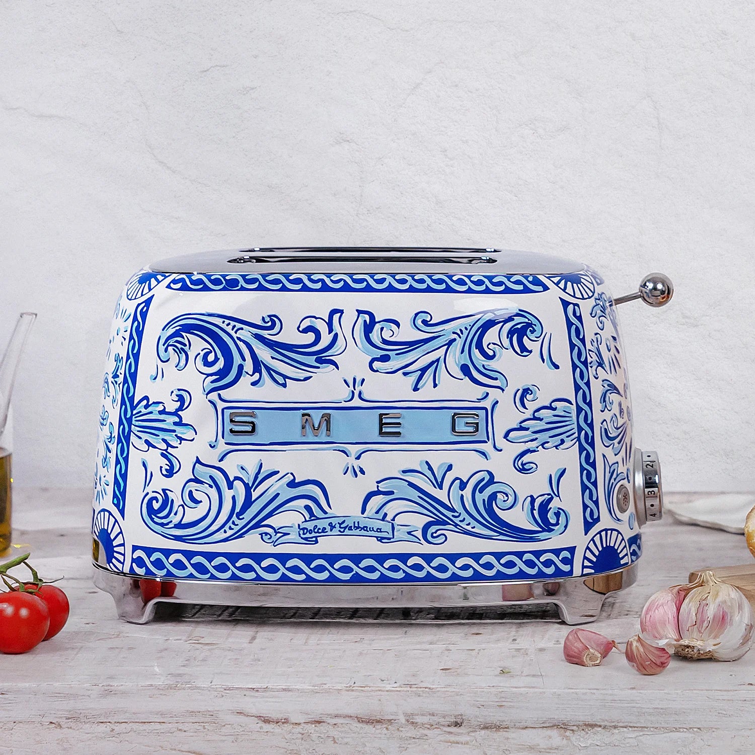 Smeg Dolce&Gabbana 2-Slice Toaster, Blu Mediterraneo #TSF01DGBUS