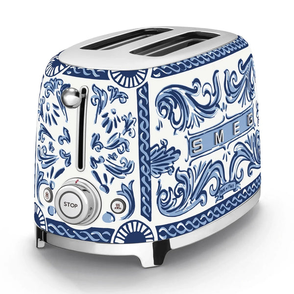 Smeg Dolce&Gabbana 2-Slice Toaster, Blu Mediterraneo #TSF01DGBUS