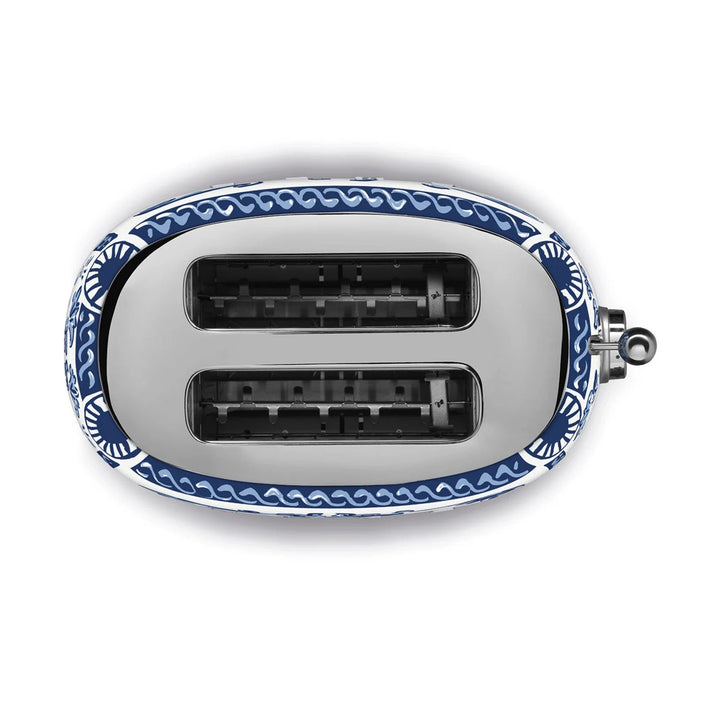 Smeg Dolce&amp;Gabbana 2-Slice Toaster, Blu Mediterraneo 