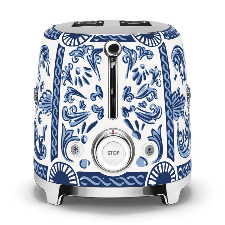 Smeg Dolce&amp;Gabbana 2-Slice Toaster, Blu Mediterraneo 