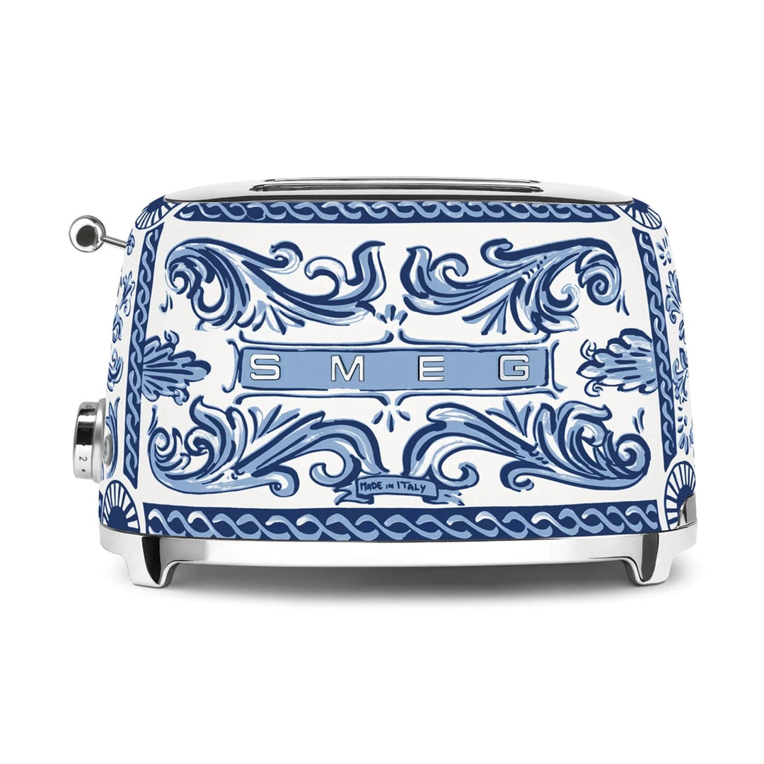 Smeg Dolce&amp;Gabbana 2-Slice Toaster, Blu Mediterraneo 