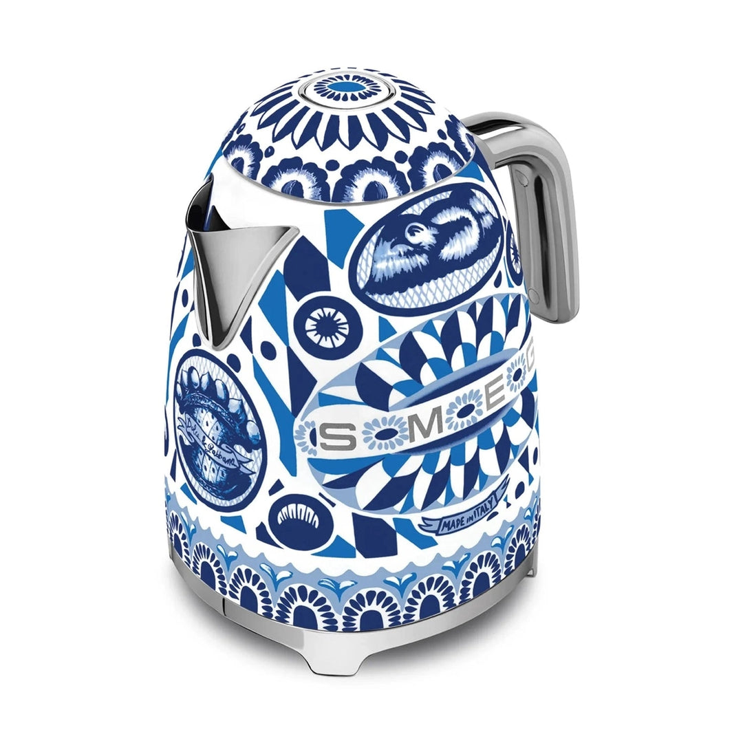Smeg Dolce&amp;Gabbana Electric Tea Kettle, Blu Mediterraneo 