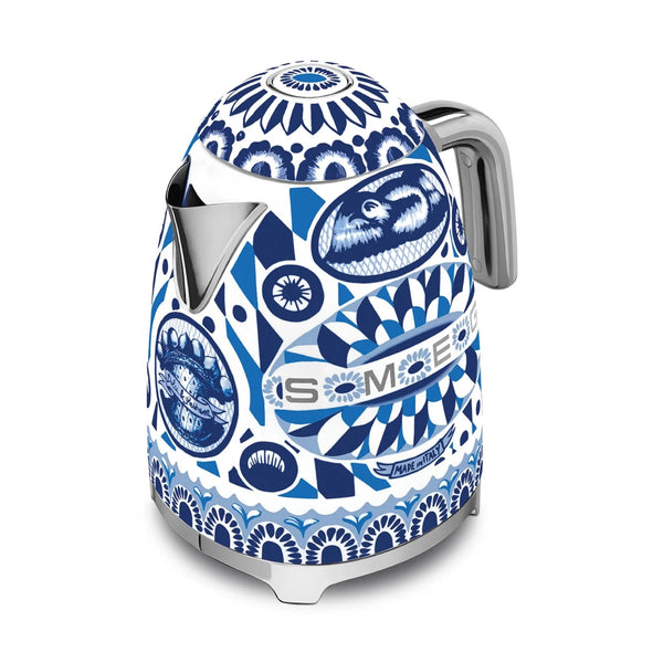 Smeg Dolce&Gabbana Electric Tea Kettle, Blu Mediterraneo #KLF03DGBUS