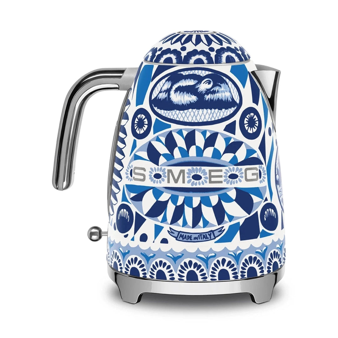 Smeg Dolce&amp;Gabbana Electric Tea Kettle, Blu Mediterraneo 