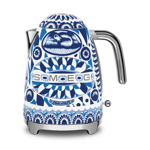 Smeg Dolce&Gabbana Electric Tea Kettle, Blu Mediterraneo #KLF03DGBUS
