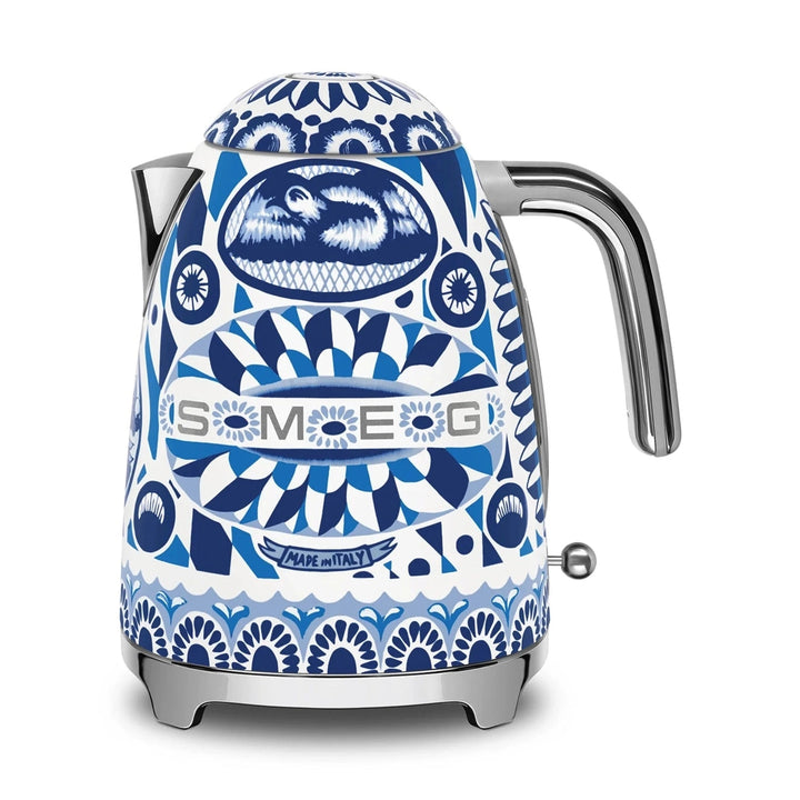 Smeg Dolce&amp;Gabbana Electric Tea Kettle, Blu Mediterraneo 