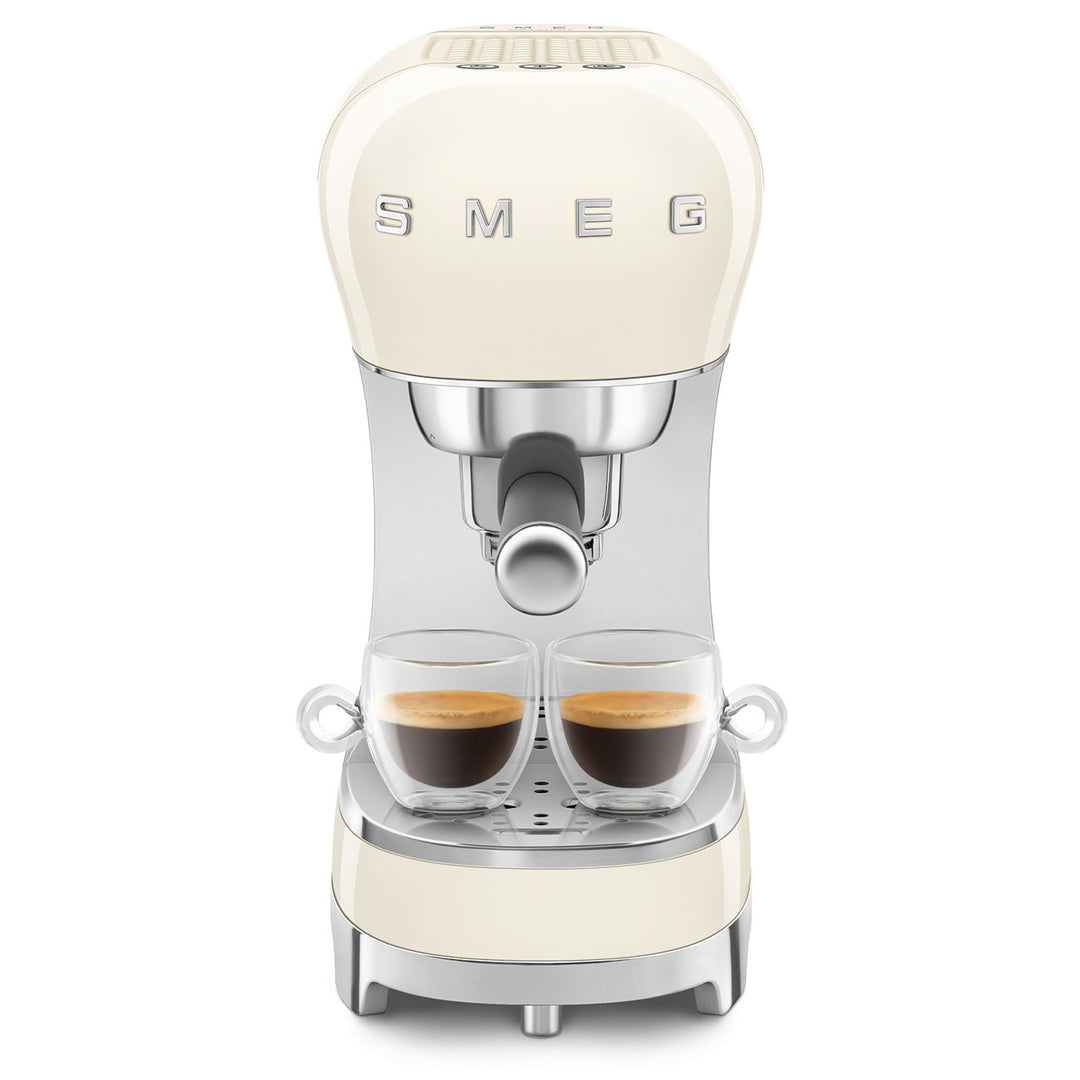Smeg Espresso Machine With No Milk Wand - Cream 