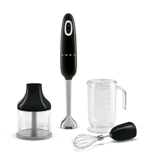 Smeg Immersion Hand Blender with Acccessories, Black #HBF03BLUS