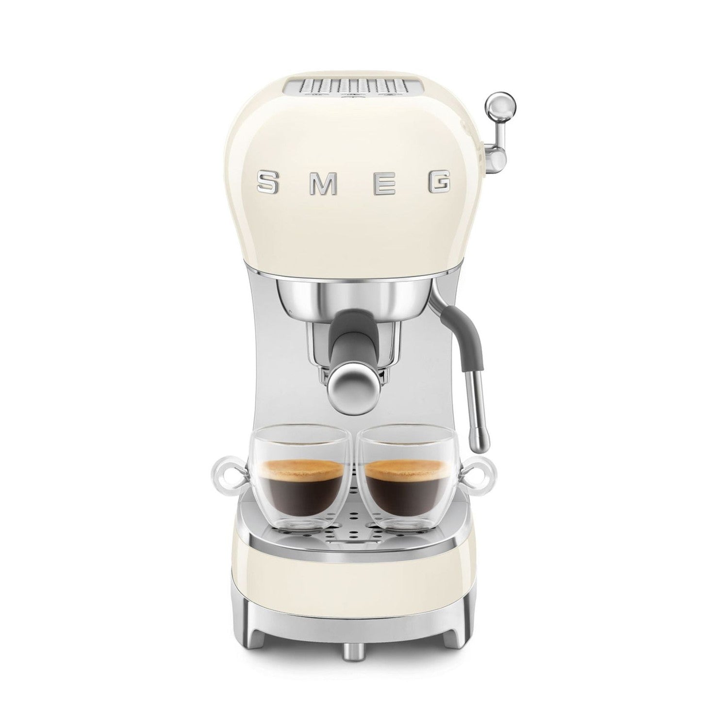 Smeg Manual Espresso Coffee Machine #ECF02CRUS - Cream