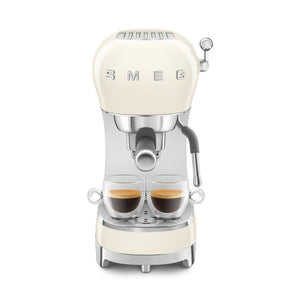 Smeg Manual Espresso Coffee Machine #ECF02CRUS - Cream