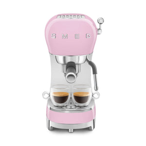 Smeg Manual Espresso Coffee Machine #ECF02PKUS - Pink